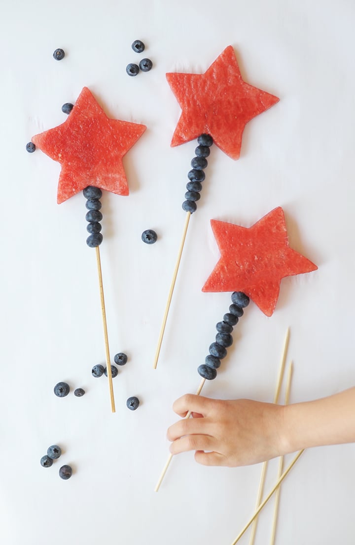 Fourth of July Watermelon Wands for this kids this Independence Day!