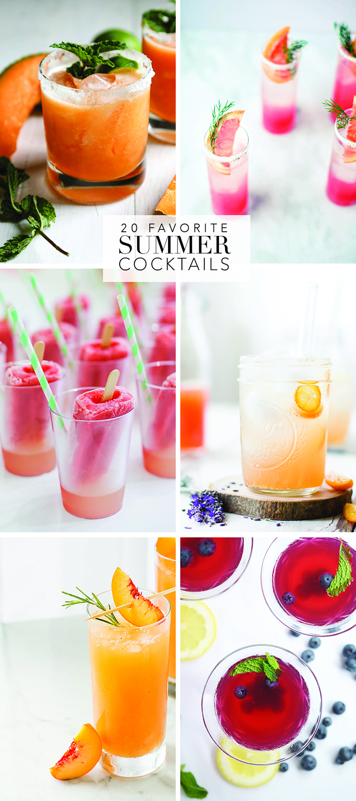 here's what you should be drinking this summer! 20 favorite summer cocktails.