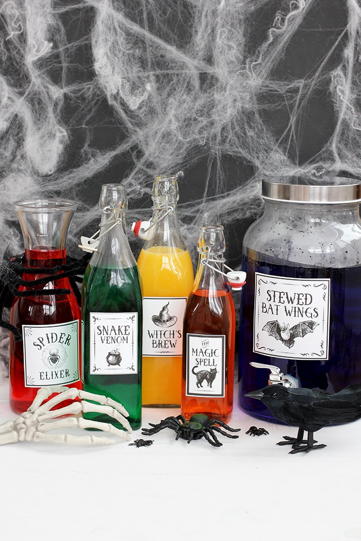 Halloween Potions Labels Free Printable