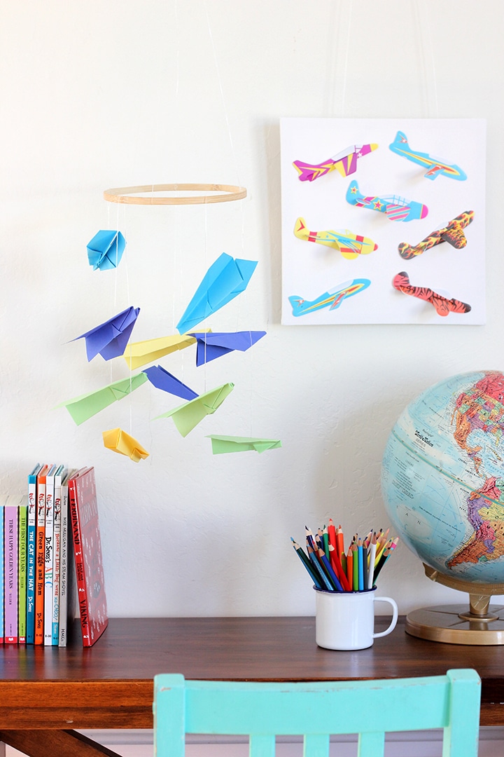 Alice And Loisdiy Kids Room Paper Airplane Decor