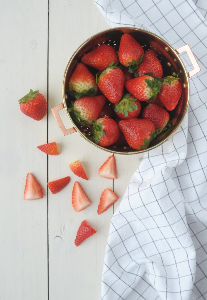 strawberries in bowl