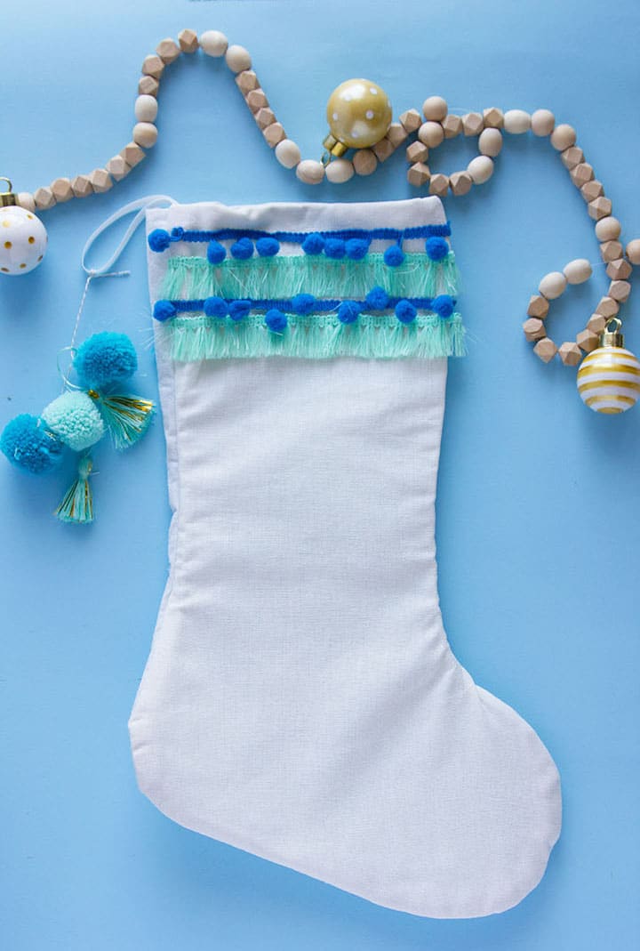 DIY Pom Pom Stocking