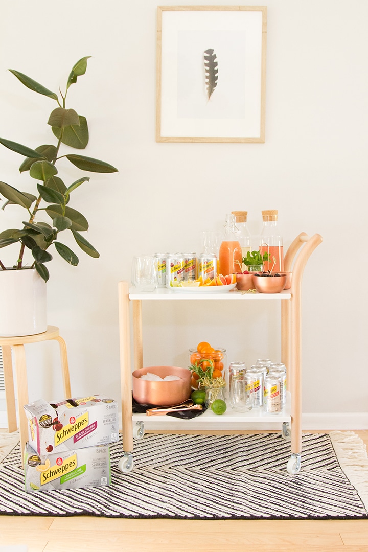 How to set up a Wine Spritzer Bar Cart!