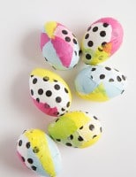 DIY Tissue Paper Easter Eggs