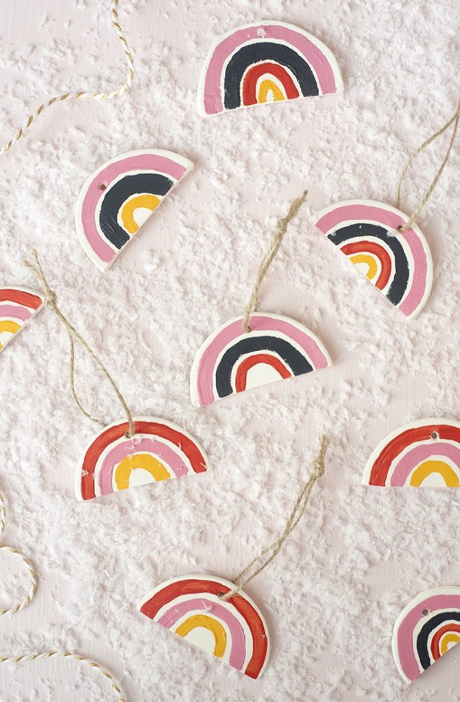 rainbow Christmas ornaments