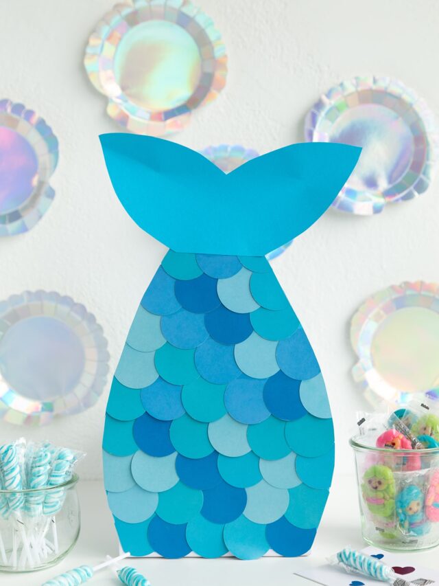 mermaid valentine card box