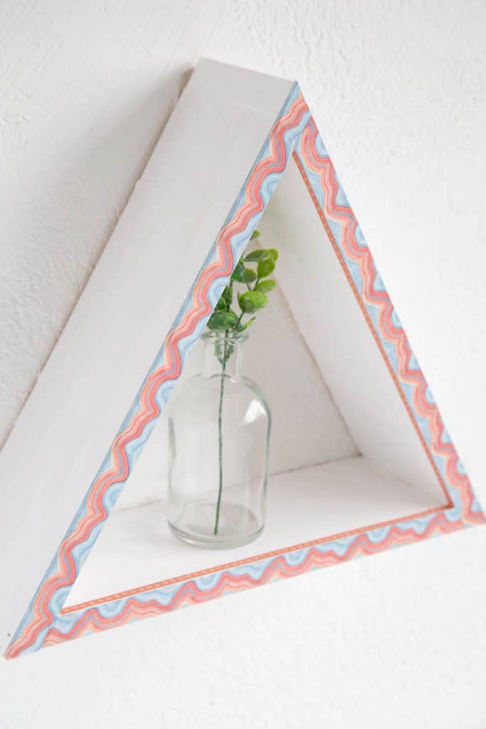 5 Ways to Craft with a Wood Triangle Shelf