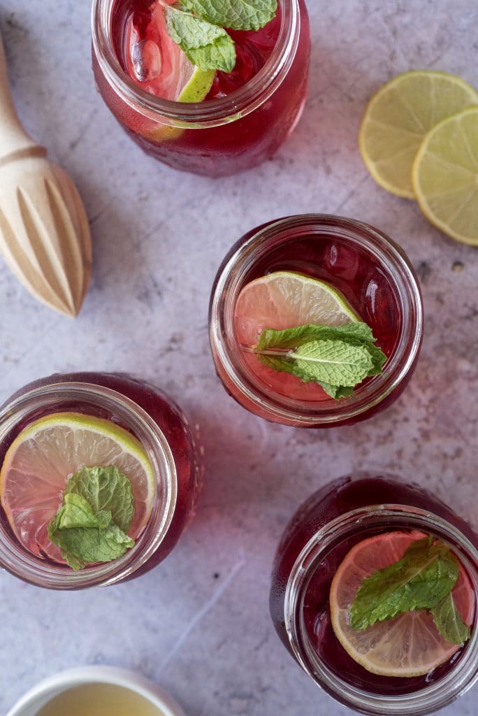 black raspberry sparkling mocktail recipe