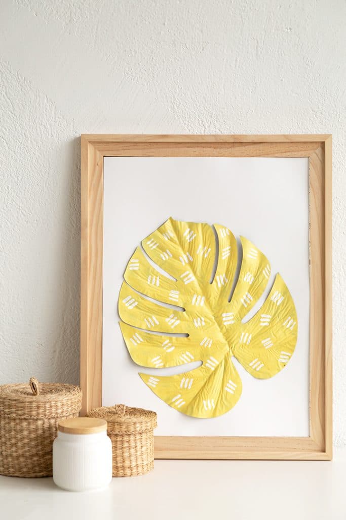 DIY Botanical Leaf Wall Art