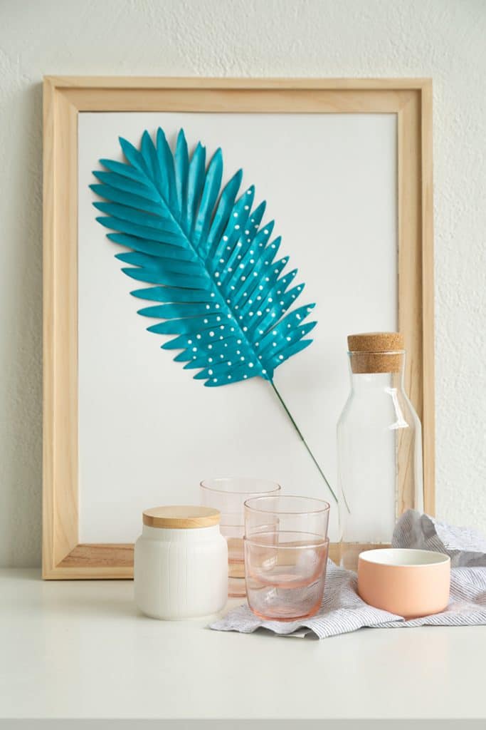 DIY Faux Botanical Leaf Art 