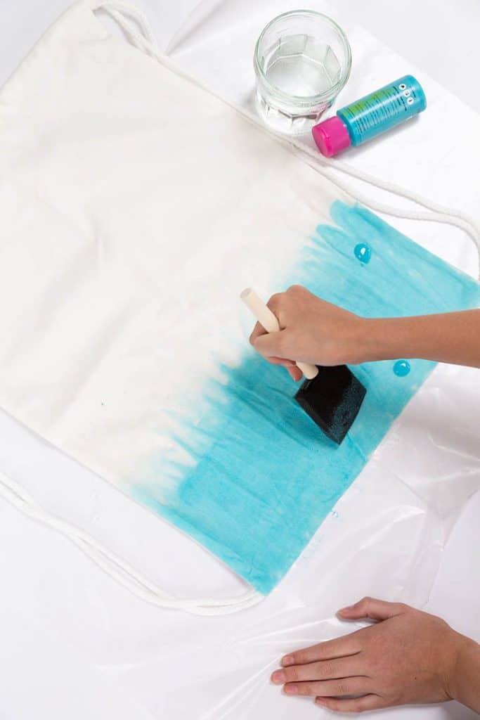 DIY Kids Soccer Drawstring Backpack