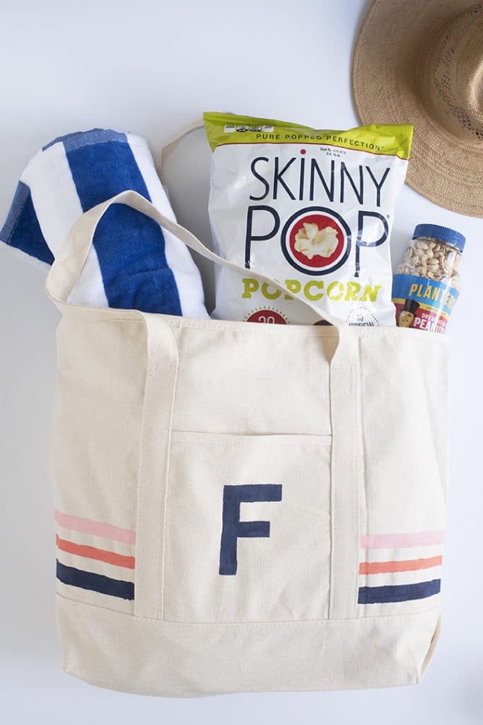 DIY pool bag an favorite pool day snacks