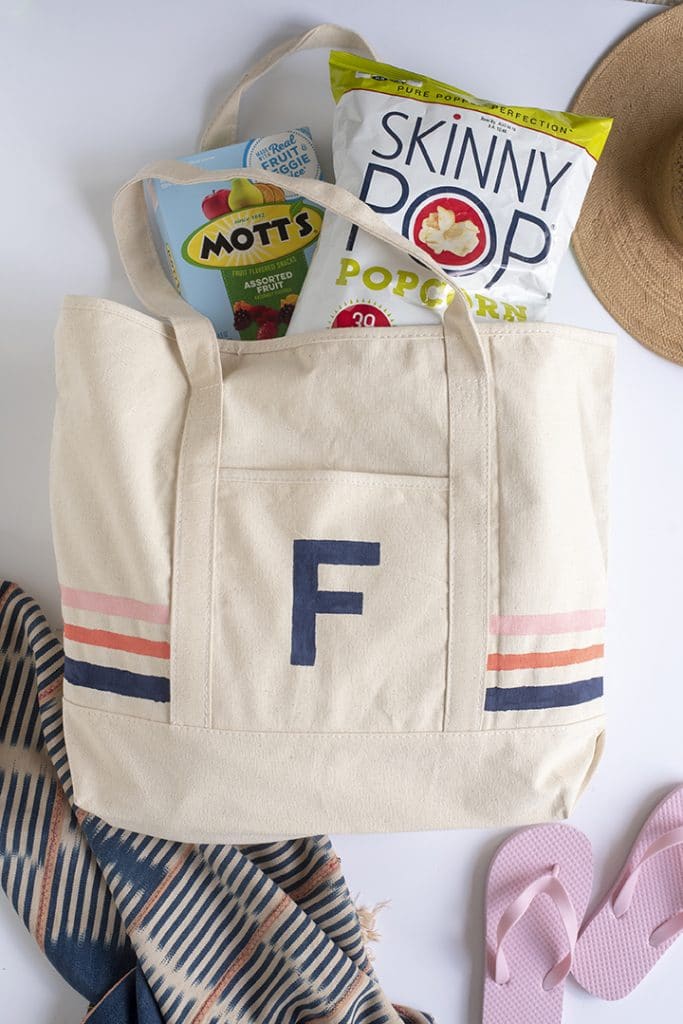 DIY Pool Bag and our favorite pool time snacks