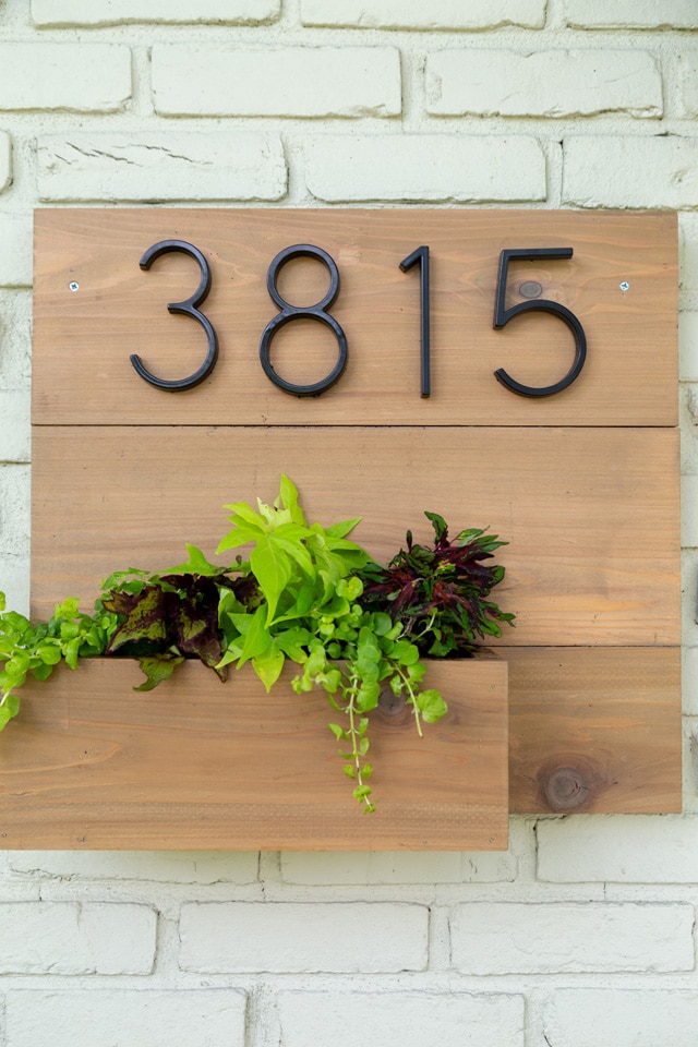 DIY House Number Planter #DIY #housenumberplanter 