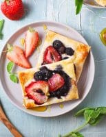 Honey and Berry Puff Pastry Tarts Recipe