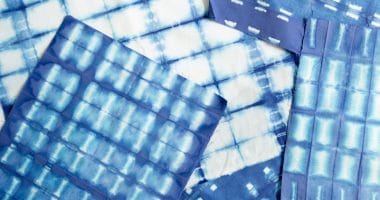 How to make shibori patterns with indigo dye