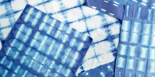 How to make shibori patterns with indigo dye