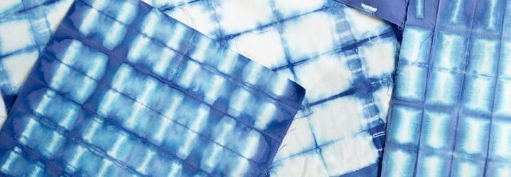 How to make shibori patterns with indigo dye