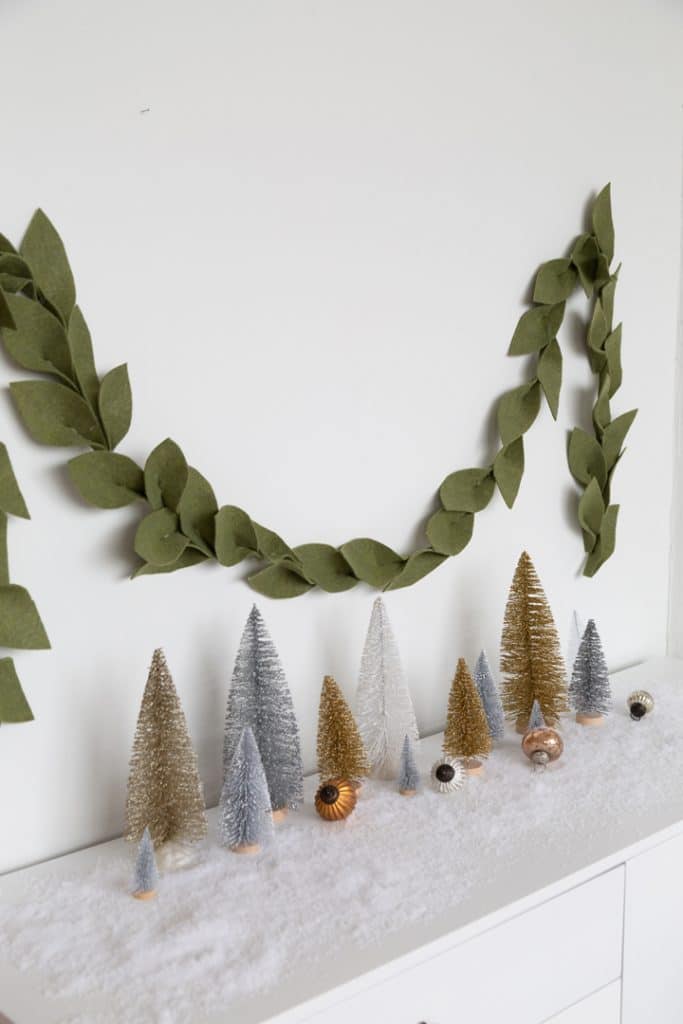 DIY Holiday Felt Garland decor