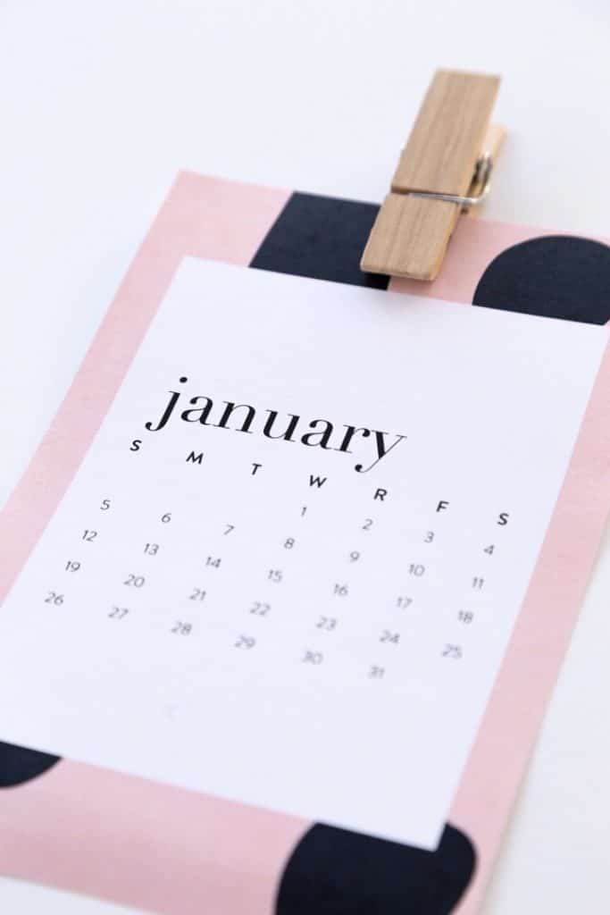 Free Printable Calendar 2020
