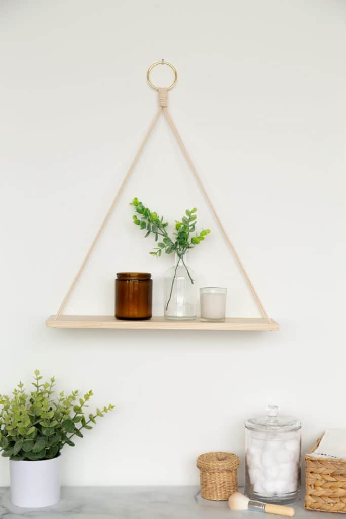 hanging bathroom shelf