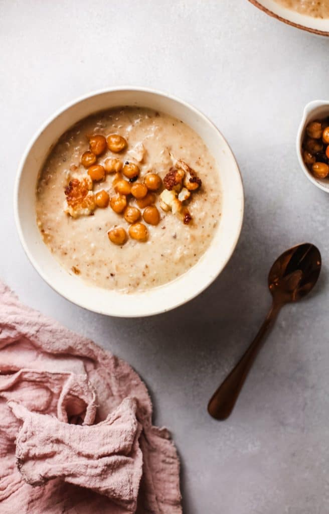 cauliflower soup bowl