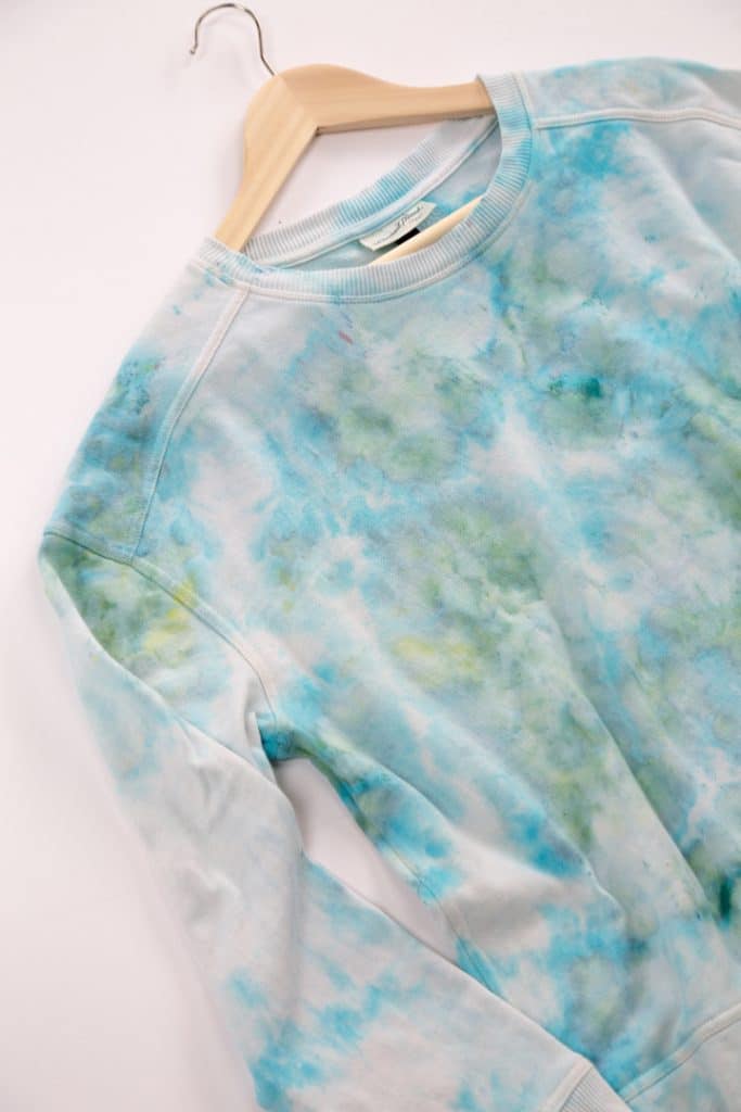 tie dyed sweatshirt