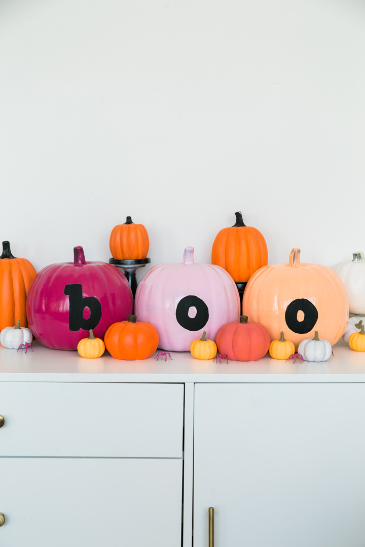 bright halloween decor