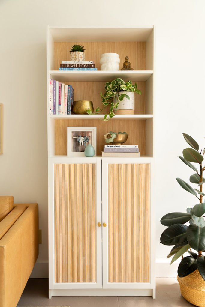 fluted ikea cabinet