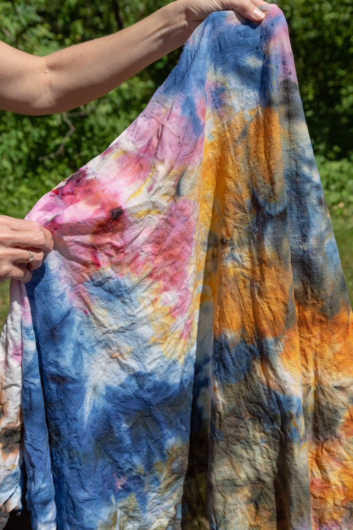 ice dye tablecloth