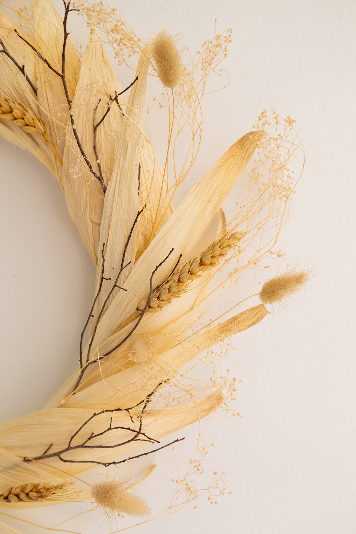 corn husks fall wreath
