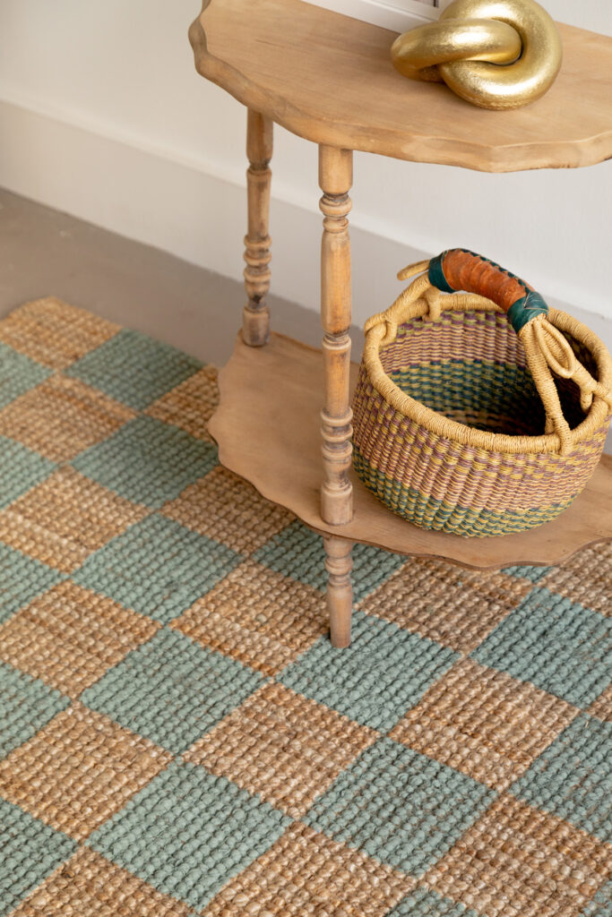 checkerboard rug
