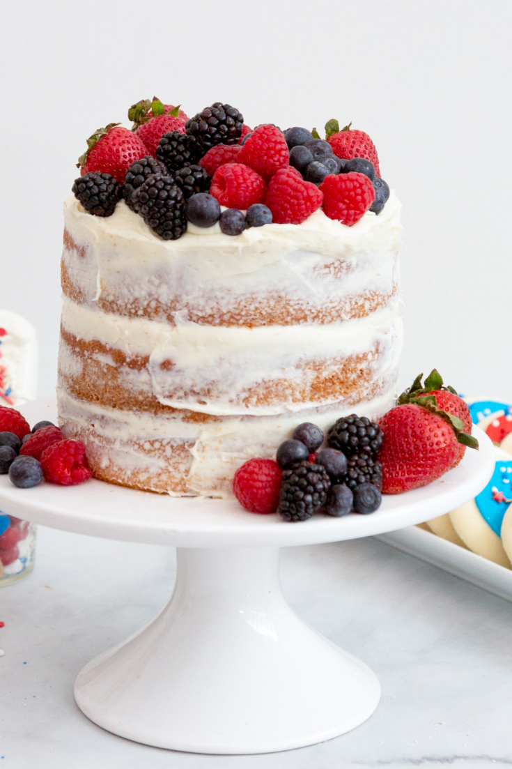 Image for Easy 4th of July Layer Cake Recipe